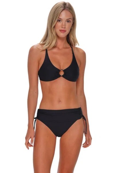 Sunsets Darci High Waist Bikini Swim Bottoms In Black