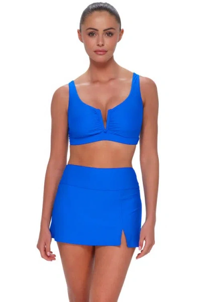 Sunsets Vienna V-wire Bikini Swimsuit Top In Blue