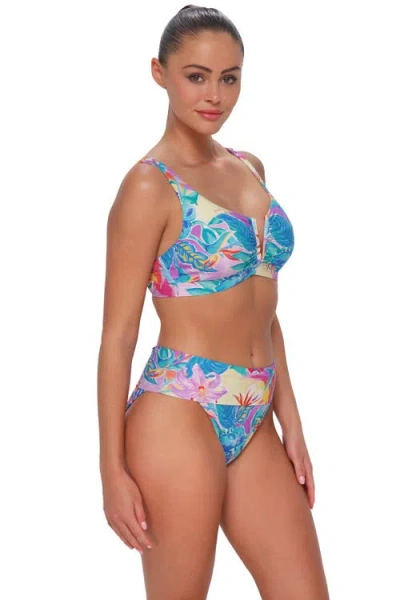 Sunsets Vienna V-wire Bikini Swimsuit Top In Blue