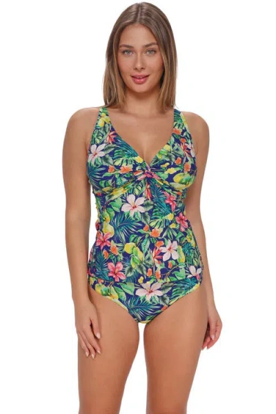 Sunsets Forever Tankini Swimsuit Top In Green