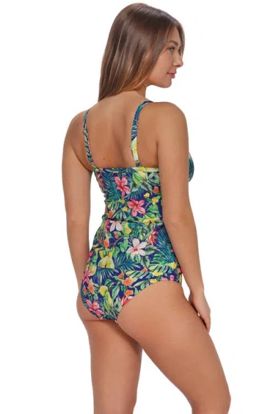 Sunsets Forever Tankini Swimsuit Top In Green