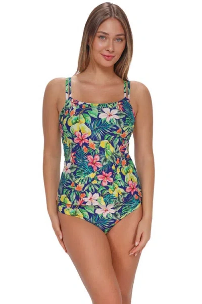 Sunsets Taylor Tankini Swimsuit Top In Green