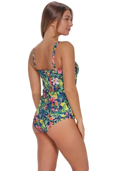 Sunsets Taylor Tankini Swimsuit Top In Green