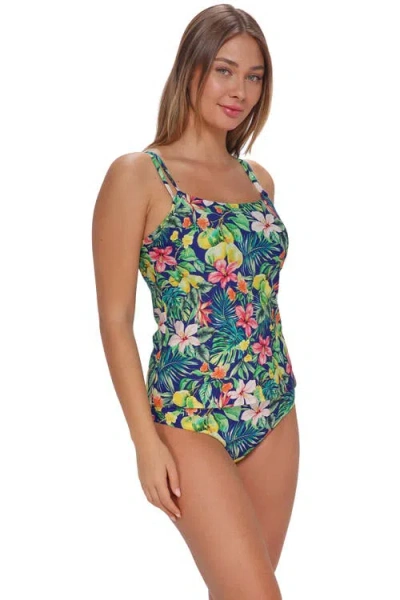 Sunsets Taylor Tankini Swimsuit Top In Green