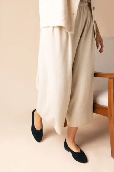 Menina Step Amelie Leather Ballet Flat In Multi