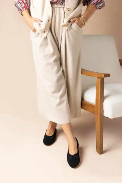 Menina Step Amelie Leather Ballet Flat In Multi