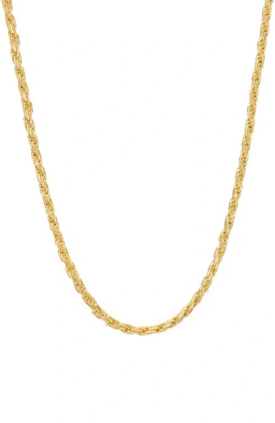 Athra Luxe Dolce Sole Twisted Rope Chain Necklace In Gold