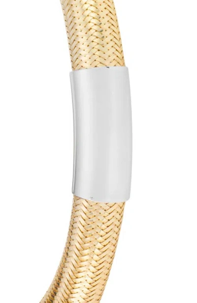 Athra Luxe Dolce Sole Fancy Mesh Bangle Bracelet In Gold