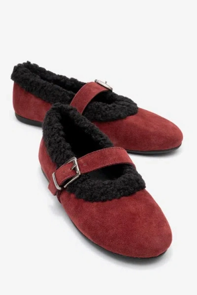 Forever & Always Shoes Guin Leather Strap Flat In Multi