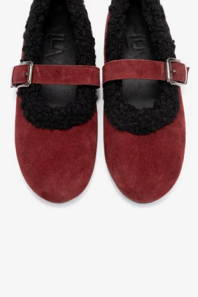 Forever & Always Shoes Guin Leather Strap Flat In Multi