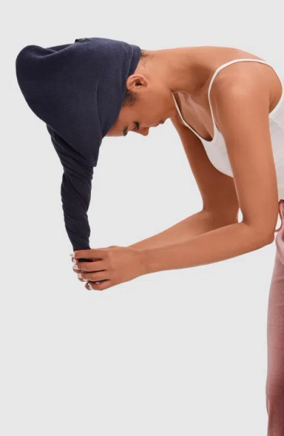 Luce Beauty Adjustable Ultra-absorbent Hair Towel Wrap In Black