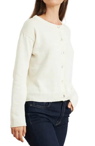 Paneros Clothing Ruthie Cotton Cardigan In White