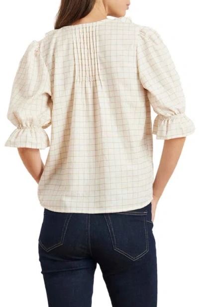 Paneros Clothing Chloe Cotton Ruffle Shirt In White