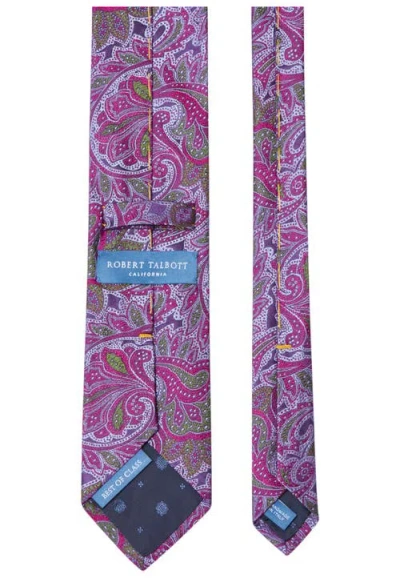 Robert Talbott Robert Dotted Paisley Best Of Class Necktie In Purple