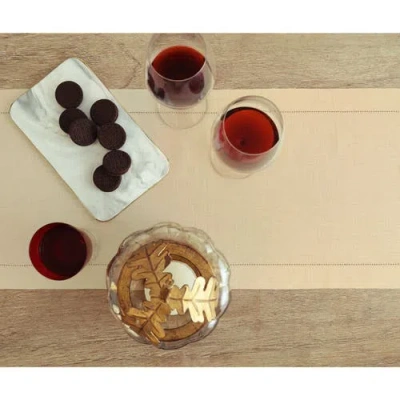 Solino Home Linen Table Runner In Neutral