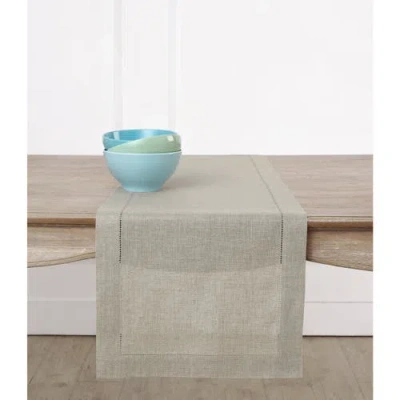 Solino Home Linen Table Runner In Neutral