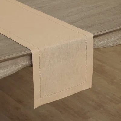 Solino Home Linen Table Runner In Neutral