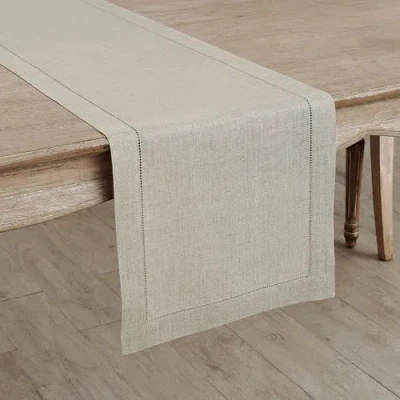 Solino Home Linen Table Runner In Neutral