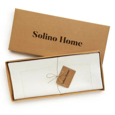 Solino Home Linen Table Runner In Neutral