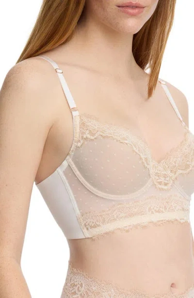Skarlett Blue Entice Longline Lightly Lined Bra In Nude