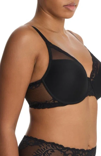 Natori Feathers Full Figure Plunge T-shirt Bra In Black