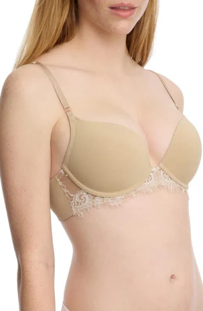 Skarlett Blue Entice Push-up Bra In Brown
