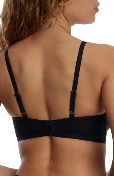 Skarlett Blue Prestige Wireless Push-up Bra In Black