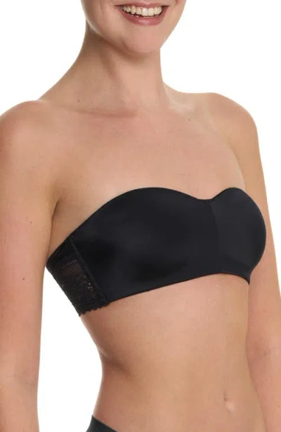 Natori Adapt Smooth Bandeau Strapless Bra In Black