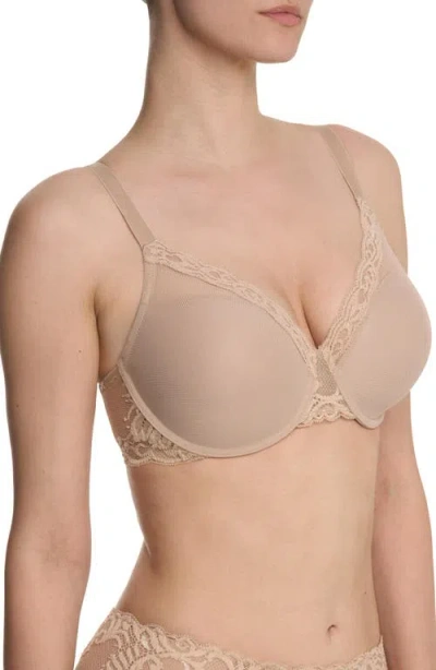 Natori Feathers Full Figure Plunge T-shirt Bra In Brown