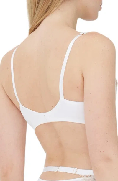 Skarlett Blue Entice Lace Balconette Underwire Bra In White