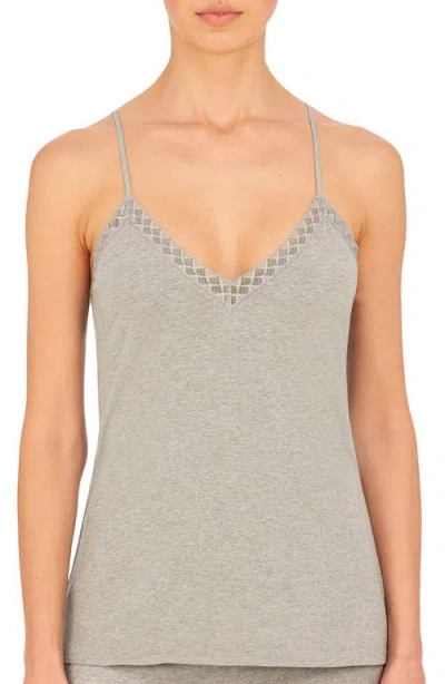 Natori Bliss Cotton Light Weight Sleep Cami In Gray