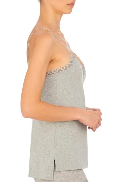 Natori Bliss Cotton Light Weight Sleep Cami In Gray