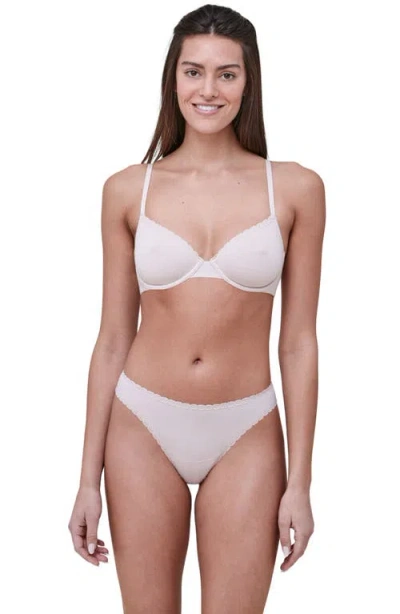 Skarlett Blue Adorned Cotton Underwire Bra In Multi