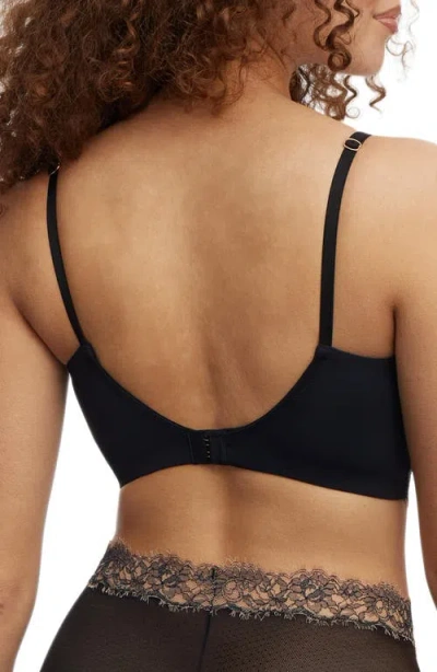Skarlett Blue Entice Longline Lightly Lined Bra In Black