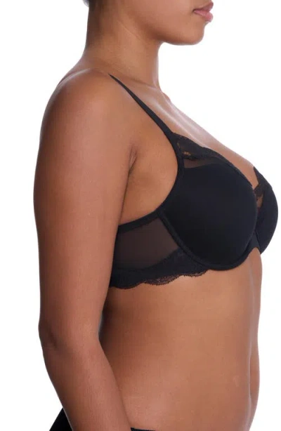 Natori Elusive Lace Plunge T-shirt Bra In Black