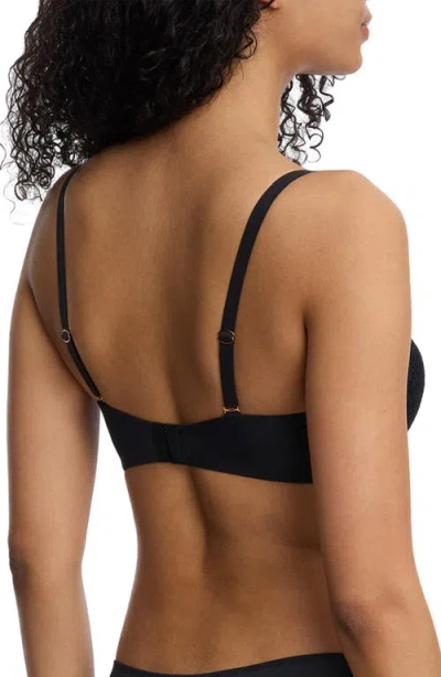 Skarlett Blue Minx Balconette Padded Underwire T-shirt Bra In Black