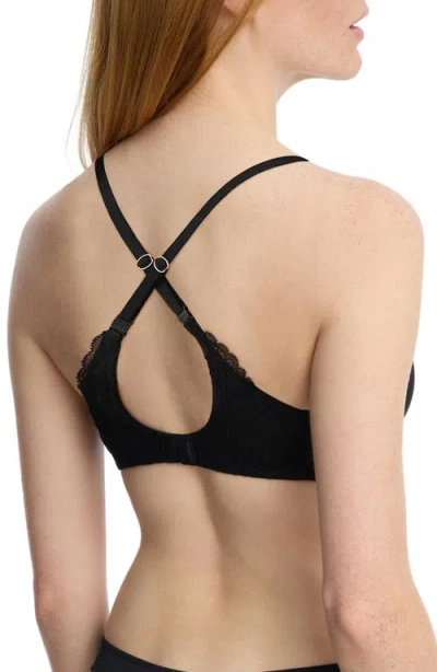 Skarlett Blue Minx Plunge Multi-way T-shirt Bra In Black