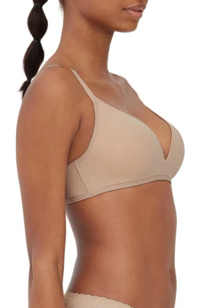Skarlett Blue Prestige Wireless Push-up Bra In Brown
