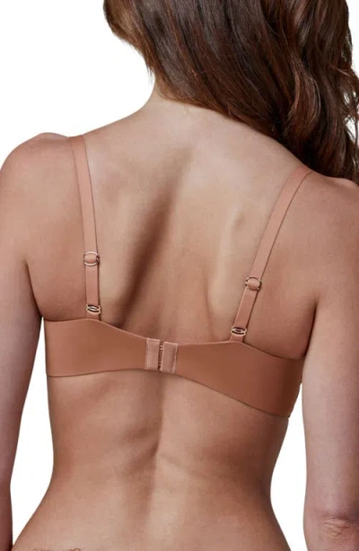 Skarlett Blue Minx Lace Balconette Bra In Brown