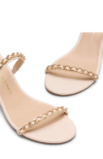 Stuart Weitzman Soluxe Crystal Slide 75 In Neutral