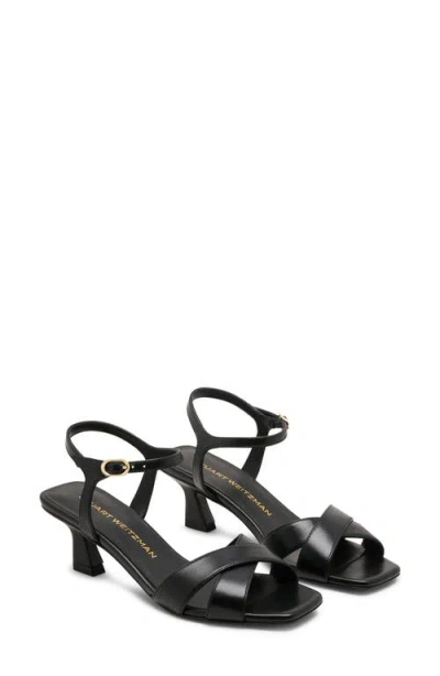 Stuart Weitzman Vinnie Sandal 50 In Black