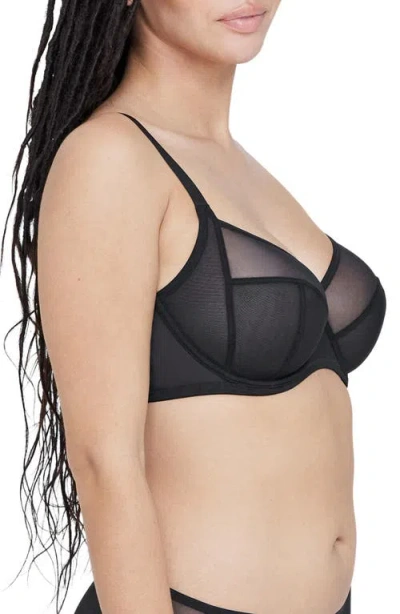 Skarlett Blue Spellbound Full Coverage Side Support Bra In Black