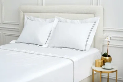 Elisabeth York Legacy Pearl Bedding Sheet Collection In White