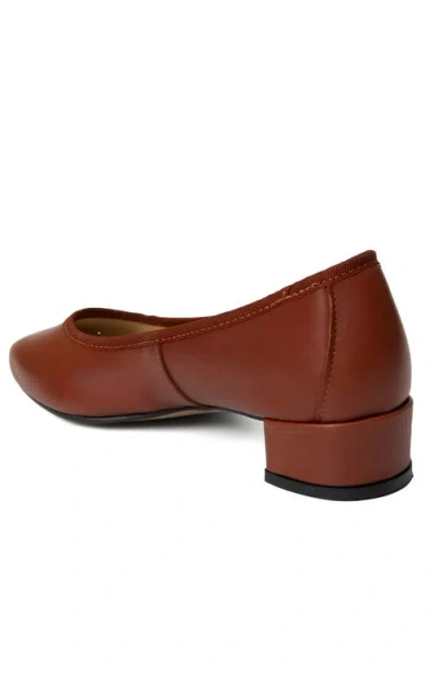 Menina Step Isa Leather Ballet Flat In Multi