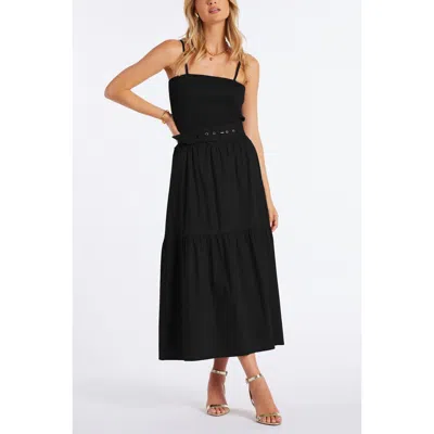 Bishop + Young Stella Smock Tiered Dress In Black