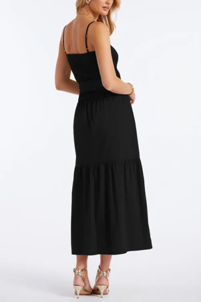 Bishop + Young Stella Smock Tiered Dress In Black