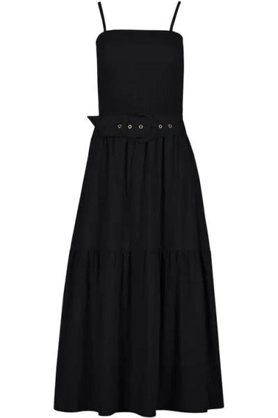 Bishop + Young Stella Smock Tiered Dress In Black