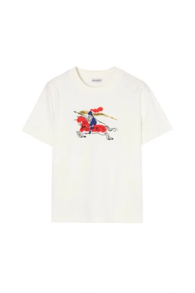 Burberry Ekd Cotton T-shirt In White