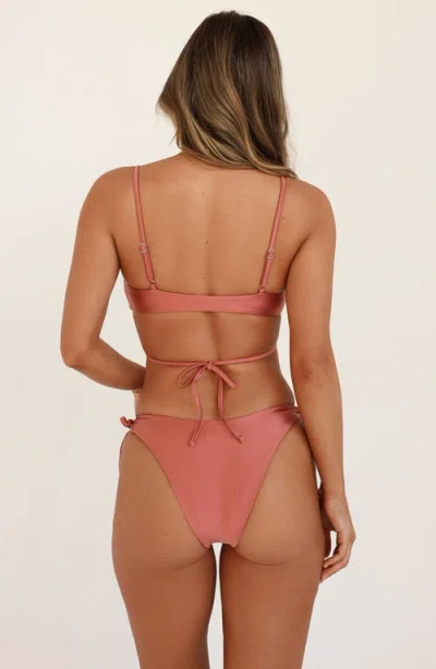 Dippin Daisys Elegance Bandeau Bikini Top In Pink