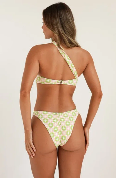 Dippin Daisys Frankie Asymmetrical Bandeau Bikini Top In Multi